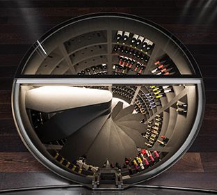 Maxi round wine cellar