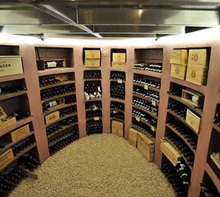 oval wine cellar