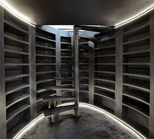 Round wine cellar