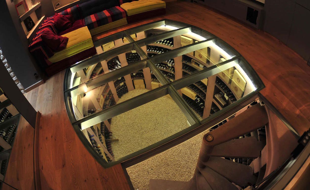 Underground wine cellar