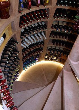 Round wine cellar